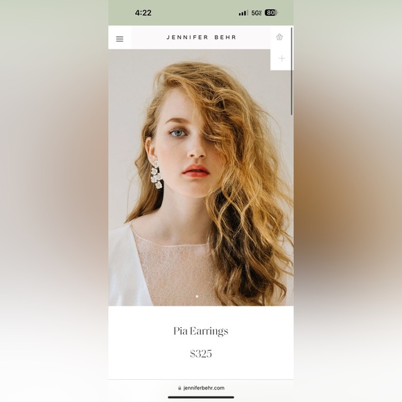 Jennifer Behr Pia Earring (sold out) - Picture 4 of 5